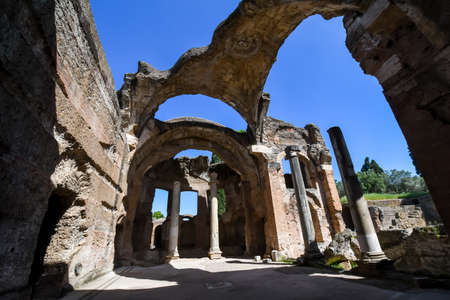 Villa Adriana (Tivoli, Italy) - Grandi Terme (Great baths)の写真素材