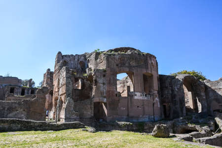 Villa Adriana (Tivoli, Italy) - Grandi Terme (Great baths)の写真素材