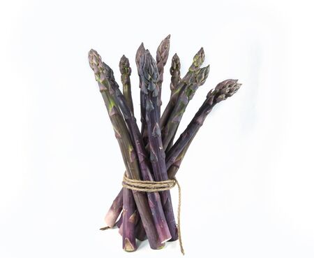 bunch of purple asparagusの写真素材