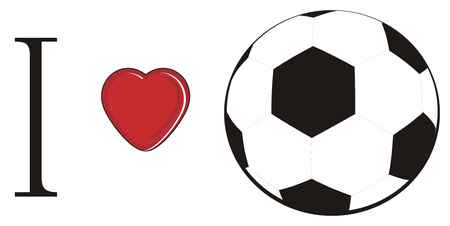 i love soccerの写真素材