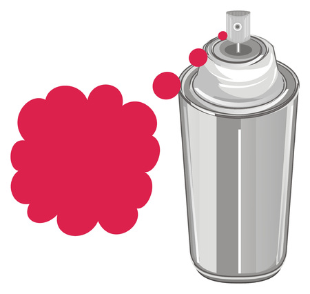 spray paint and red spotの写真素材