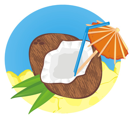 coconut drink and relaxの写真素材