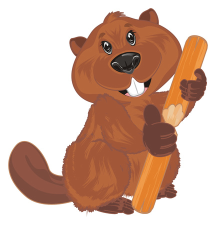 beaver show gesture classの写真素材