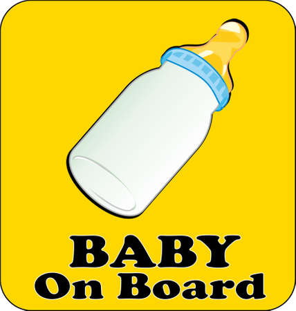 bottle on signの写真素材