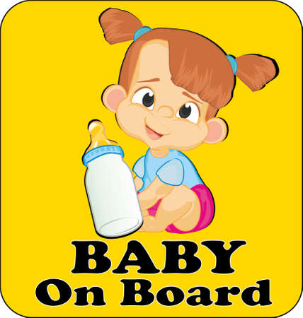 baby on boardの写真素材