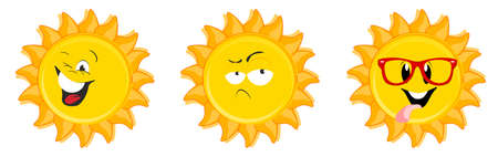 sad yellow sunの写真素材