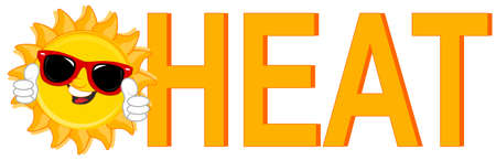 sun and heatの写真素材