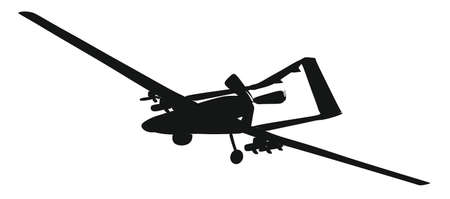 solid black shadow of drone