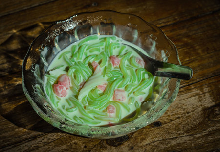 One of thai art and culture is thai dessert の写真素材