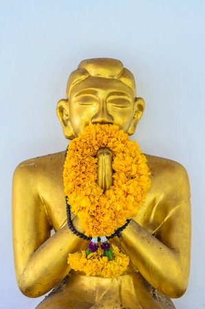 Thailand s ancient statues in Wat Arun の写真素材