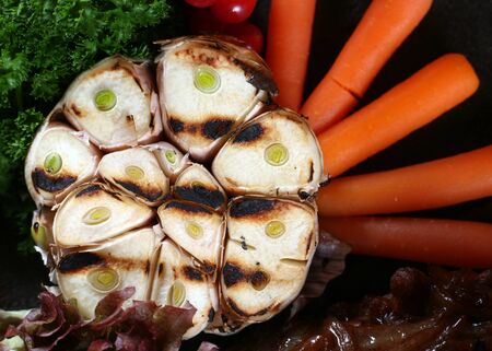 Prepared vegetable with carrot and  detailの写真素材