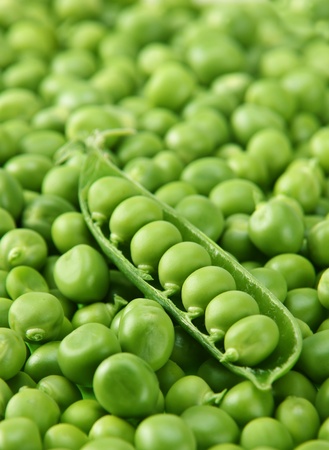 Green peas vegetable backgroundの写真素材