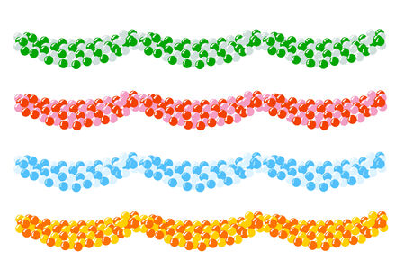 Balloons-Banner for decoration. Vector-Illustrationのイラスト素材