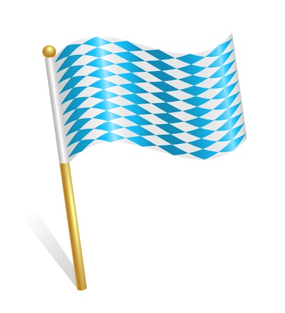Bavaria flag iconのイラスト素材