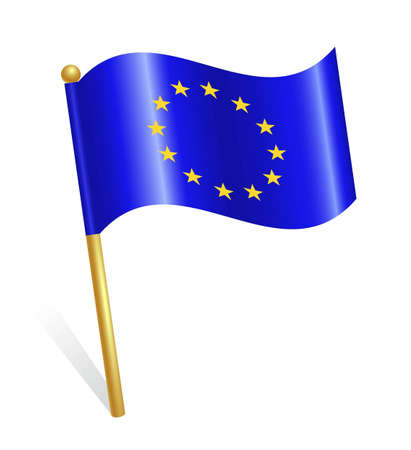 European Union EU flagのイラスト素材
