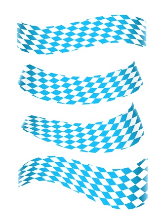 Set of banners in bavarian colorsのイラスト素材