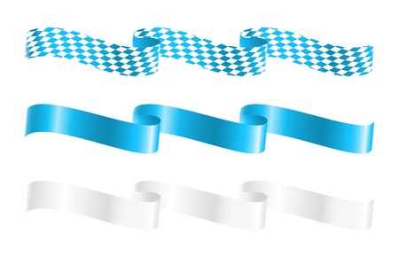 Ribbons in bavarian colorsのイラスト素材