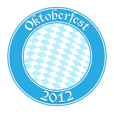 Oktoberfest round bannerのイラスト素材