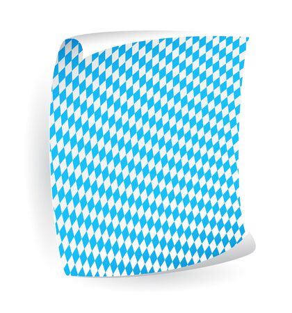 Paper board in bavarian colorsのイラスト素材