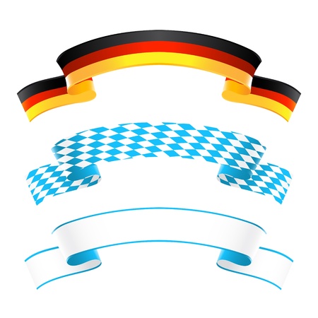 Germany and Bavaria bannersのイラスト素材