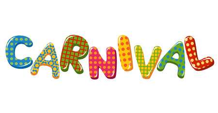 Colorful Carnival Text のイラスト素材