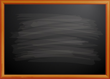 Blackboard in a wooden frameのイラスト素材
