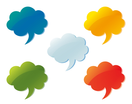 Bubble speech backgroundのイラスト素材