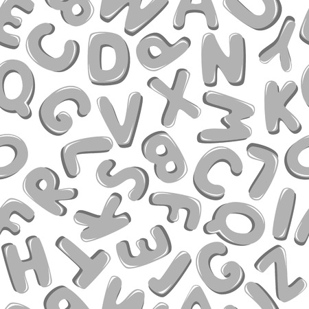 Alphabet letters, seamless backgroundのイラスト素材