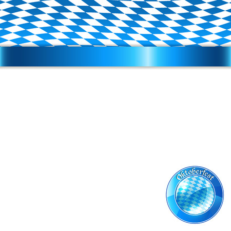 Banner in bavarian colorsのイラスト素材