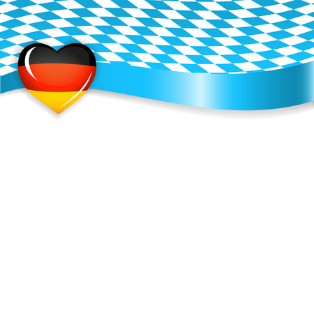 Banner in german and bavarian colorsのイラスト素材