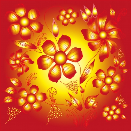 Flower background のイラスト素材