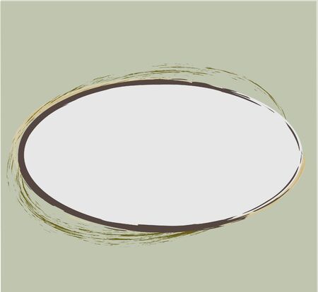Abstract frame with decorative additions のイラスト素材