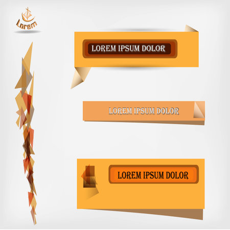 Vector set of elements for design. Square illustration.のイラスト素材
