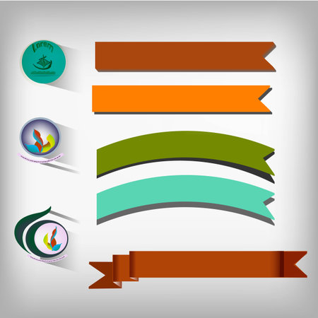 Vector set of elements for design. Square illustration.のイラスト素材