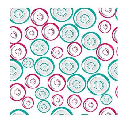 Seamless pattern from the geometrical, rounded-off elements.のイラスト素材