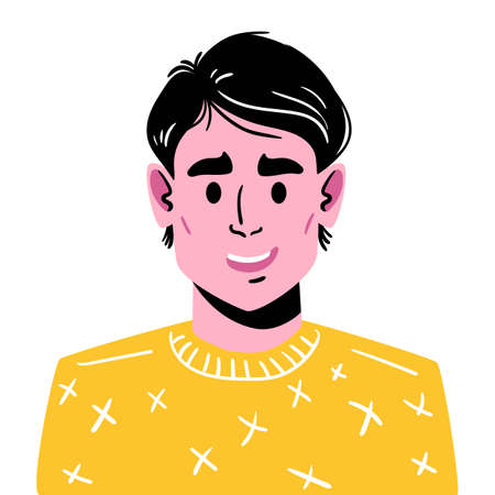 Portrait of a young smiling guy