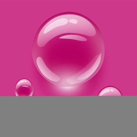 Realistic transparent water drops on colorful backgrounds. Vector illustration. Drops water rain.のイラスト素材