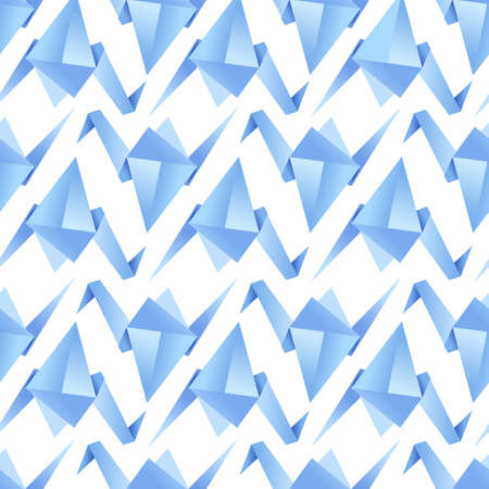 Seamless pattern with origami cranes. Vector illustration for fabric, print, clothing, wrapping paper, wallpaperのイラスト素材