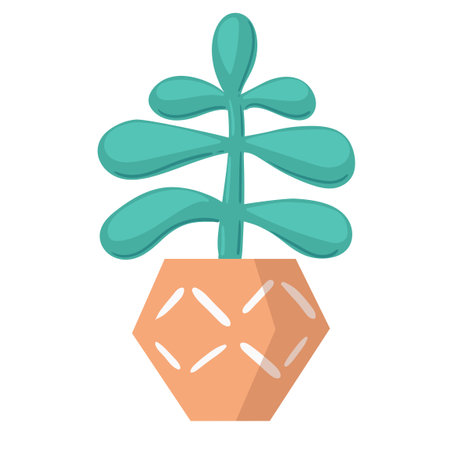 Potted plants collection. Houseplants. Hand drawn vector illustration. Set of vector house indoor plant isolated on whiteのイラスト素材