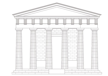 Classic templeのイラスト素材