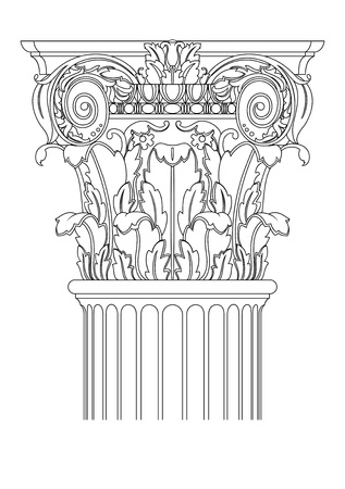clasic columnのイラスト素材
