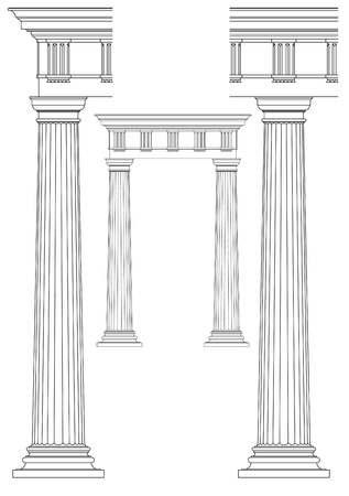 classic columnのイラスト素材