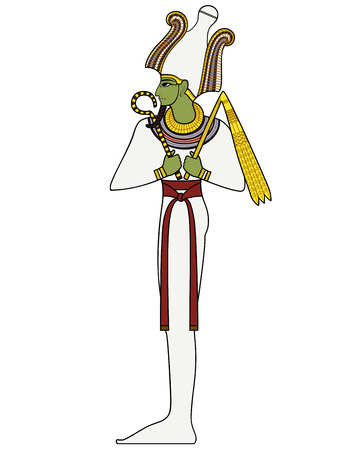 Osiris , Isolated figure of ancient egypt godの素材 FY31039570466