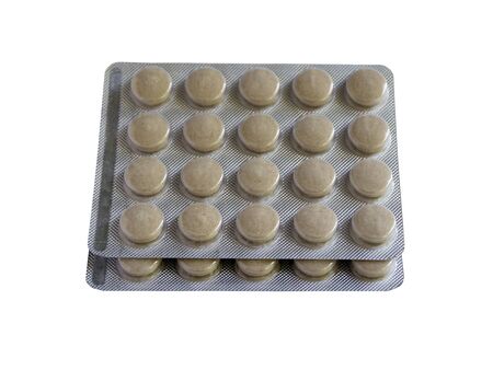 
Tablets in packs are on the table. Antibiotics from the virus. Treatment of the disease.の写真素材