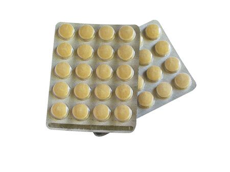 
Tablets in packs are on the table. Antibiotics from the virus. Treatment of the disease.の写真素材