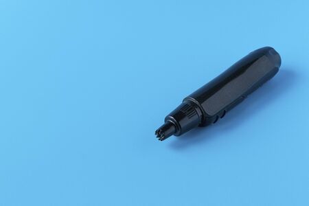 Accessory for removing hair from the nose and ear. Trimmer. Male shaving toolの写真素材