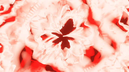 3d rendering. Red Soft colored abstract futuristic background.の写真素材