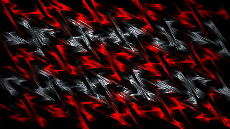 3d rendering. Abstract red and black light pattern with the gradient. Background black dark modern. Luxurious bright red lines with metallic effectの写真素材