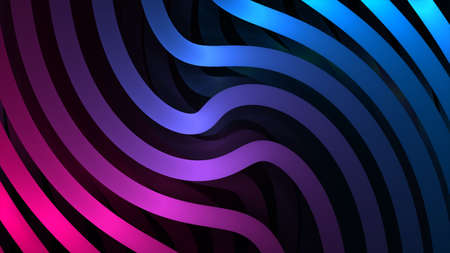 3d rendering. Abstract pink, blue, black light pattern with the gradient. Background black dark modern. Abstract pattern. Square texture. elegant concept designの写真素材