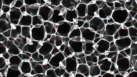 3d rendering. Abstract gray and black light pattern with the gradient. Background black dark modern. Luxurious bright gray geometric shape with metallic effectの写真素材